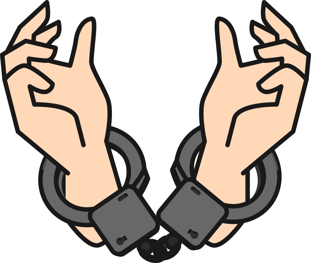 OnlineLabels Clip Art - Handcuffs. 